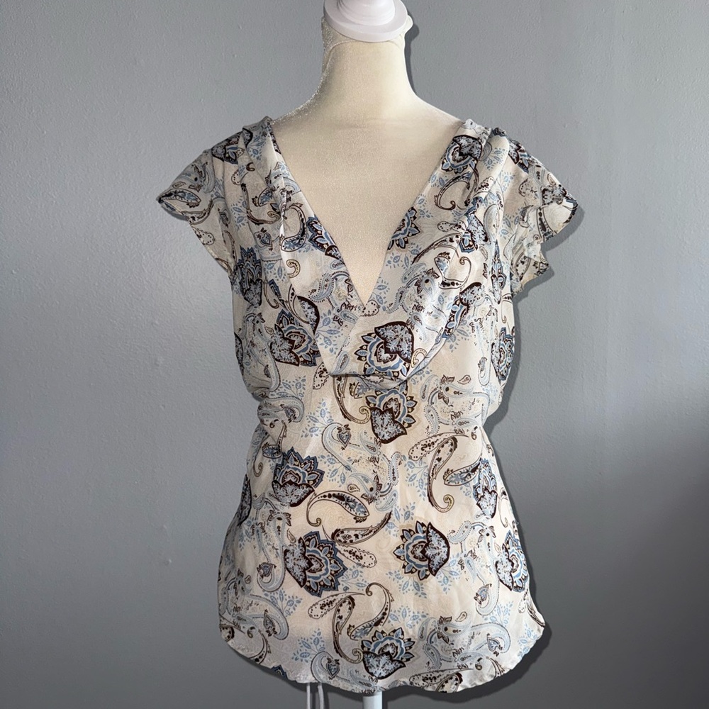 Apt. 9 Paisley Cowl Neck Blouse